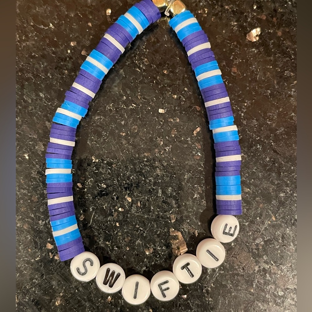 Custom made Swiftie bracelet 8”